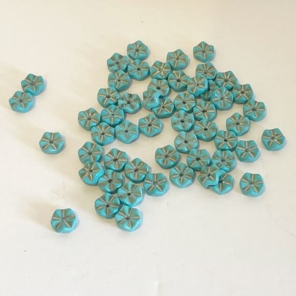 Lot Of 9 Assorted Blue Themed Beads 228 Pcs For Jewelry Making Crafting Projects - Picture 2 of 16